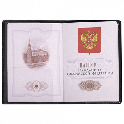 Обложка для паспорта "Passport Map", мягкая экокожа, коричневая, STAFF, 238876