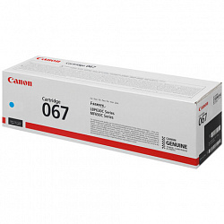 Картридж лазерный CANON (067C) i-SENSYS LBP631Cw/MF655Cdw и другие, голубой, ресурс 1250 стр., ОРИГИНАЛЬНЫЙ, 5101C002