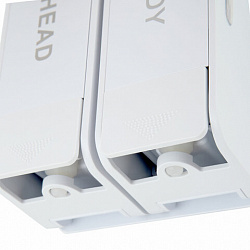 Дозатор двойной 2х0,38 л для жидкого мыла/шампуня/геля LAIMA ULTRA, НАЛИВНОЙ, белый, 609107