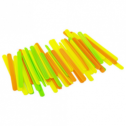 Счетные палочки ЮНЛАНДИЯ "ЛЁГКИЙ СЧЁТ", 50 штук, ассорти, в пластиковом пенале, 104754