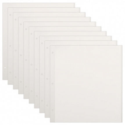 Листы для фотоальбома магнитные 30*32 см, КОМПЛЕКТ 10 штук, BRAUBERG, 391313