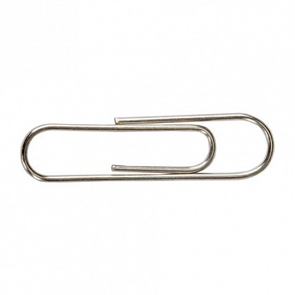 Скрепки STAFF "EVERYDAY", 28 мм, никелированные, 100 шт., в картонной коробке, 226758