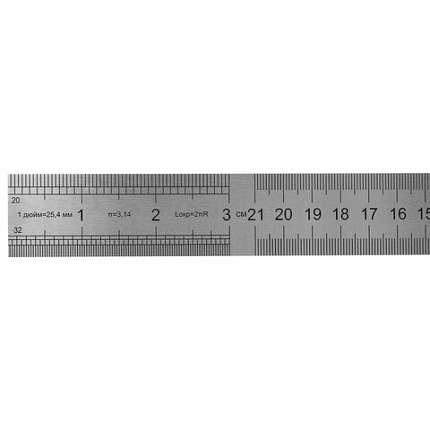 Линейка металлическая 50 см СУПЕРПРОЧНАЯ, ПВХ-чехол, ГРАНДМАСТЕР, 210814