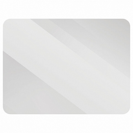 Коврик защитный напольный BRABIX, поликарбонат, 90х120 см, глянец, толщина 0,8 мм, рулон в коробе, 608711, 1008091200