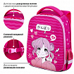 Ранец BRAUBERG KIDS START, 1 отделение, 2 кармана, "Девочка-аниме", 35х26х13 см, 272094