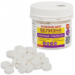Хлорные мини-таблетки, 120 шт., БЕЛИЗНА, 1 г на 3 литра для отбеливания, дезинфекции, ЛАЙМАДЕЗ, 701808