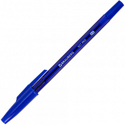 Ручки шариковые BRAUBERG 927 PRO "WRITING 3.0", КОМПЛЕКТ 12 ШТ., СИНИЕ, пишущий узел 0,5 мм, линия письма 0,25 мм, 144338