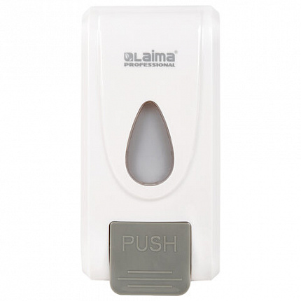 Дозатор для жидкого мыла-пены LAIMA PROFESSIONAL ECONOMY, НАЛИВНОЙ, 1 л, ABS-пластик, белый, 607322, X-2228-F1