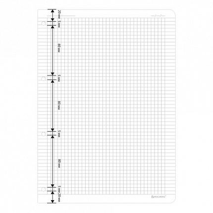Сменный блок для тетради на кольцах БОЛЬШОЙ ФОРМАТ А4 120 л., BRAUBERG, ПОВЫШЕННОЙ ПЛОТНОСТИ, белый, 404516