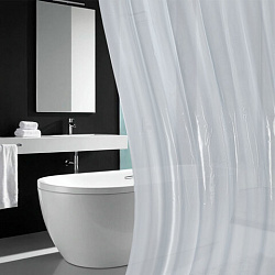 Шторка для ванной EVA, 180х200 см, кольца в комплекте, СЕРЫЕ ЛИНИИ, PRIMILA (ПРИМИЛА), 700107