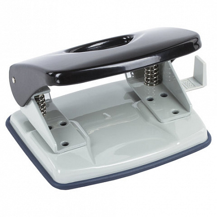 Дырокол металлический BRAUBERG "PN-100M", до 30 листов, ассорти (синий/черный), 221277