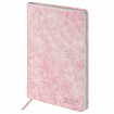 Ежедневник датированный 2026 А5 138х213 мм, BRAUBERG "Ice", под кожу, розовый, 117390