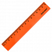 Линейка пластиковая 15 см, BRAUBERG "NEON", ассорти, пакет, 210750