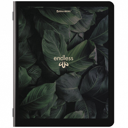 Тетрадь А5, 48 л., BRAUBERG, скоба, клетка, матовая ламинация, "Природа", (микс в спайке), 405337