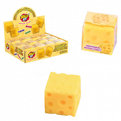 Игрушка-антистресс "СЫР", 6 см, дисплей, JOLLY JOT (ДЖОЛЛИ ДЖОТ), 665807