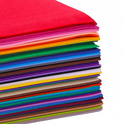 Пористая резина/фоамиран А4, 1 мм, 55 листов, 55 цветов, яркие цвета, ОСТРОВ СОКРОВИЩ, 665662