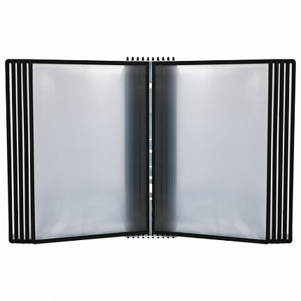 Демосистема настольная/настенная на 10 панелей, с 10 черными панелями А4, STAFF "Profit", 238218