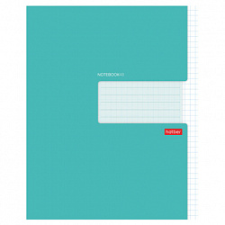 Тетрадь А5 48 л., HATBER скоба, клетка, обложка картон, "Бирюза", 074509, 48Т5В1_27562