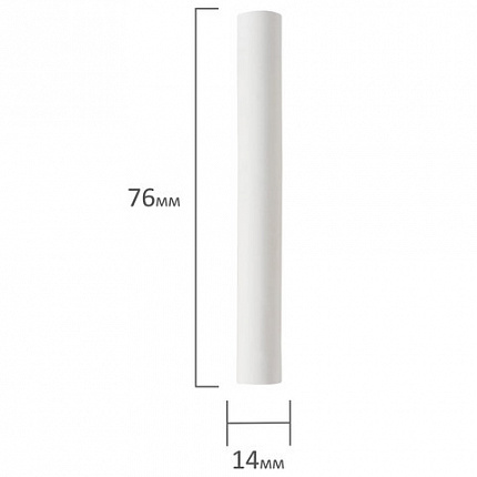 Мел белый круглый мягкий 400 штук, BRAUBERG, картонная упаковка, 227441
