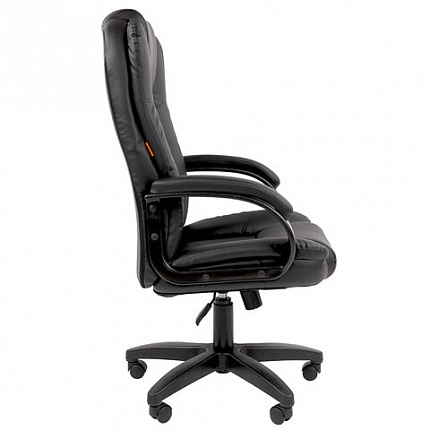 Кресло офисное Chairman CH 600 LT, экокожа, черное, 7158667