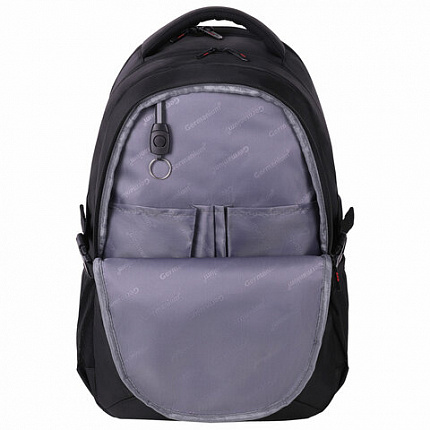 Рюкзак GERMANIUM UPGRADE универсальный, 3 отделения, отделение для ноутбука, USB-порт, "UP-3", черный, 47х33х21 см, 271667