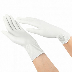 Перчатки латексные смотровые SFM Grip-Surface/ L 254 SC, Германия, 45 пар (90 штук), размер 9-10, XL (очень большой)