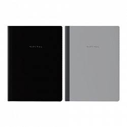 Тетрадь А4 96 л. BRAUBERG, на сшивке с корешком, клетка, обложка картон, "Minimal Classic", 405281