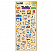 Наклейки гелевые "Зверяшки-обаяшки", 17,5х9 см, ассорти 12 видов, FUNSTER (ФАНСТЕР), 666085