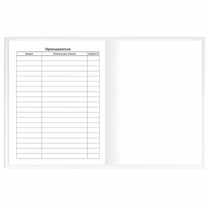 Дневник 1-11 класс 40 л., твердый, BRAUBERG, матовая ламинация, БЕЛЫЙ, 105540