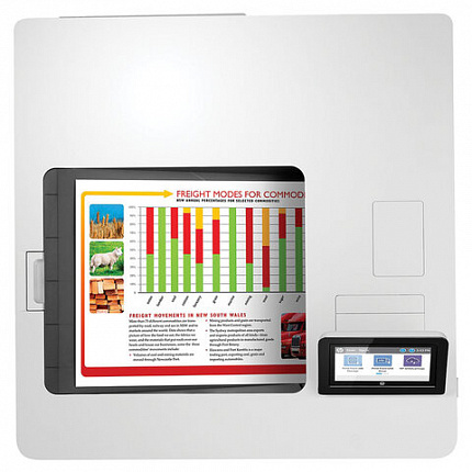 Принтер лазерный ЦВЕТНОЙ HP Color LaserJet M555x, А4, 38 стр./мин, 80000 стр./мес., ДУПЛЕКС, Wi-Fi, сетевая карта, 7ZU79A