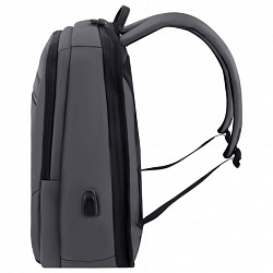 Рюкзак HEIKKI ELECT (ХЕЙКИ) универсальный, отделение для ноутбука, USB-порт, серый, 44х30х16 см, 273863
