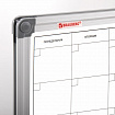 Доска-планинг НА МЕСЯЦ магнитно-маркерная 60х90 см, алюминиевая рамка, BRAUBERG "Extra", 237564