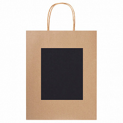 Пакет подарочный КОМПЛЕКТ 7 штук, 26x13x32 см, скретч-слой + стилус, "Brown Kraft", ЗОЛОТАЯ СКАЗКА, 591968