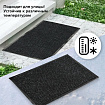 Коврик входной ворсовый влаго-грязезащитный 40х60 см, толщина 7 мм, ребристый, черный, LAIMA, 602863