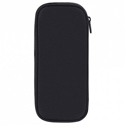 Пенал-органайзер BRAUBERG, 1 отделение, откидная планка, полиэстер, 22х10х6 см, "Total black", 273577