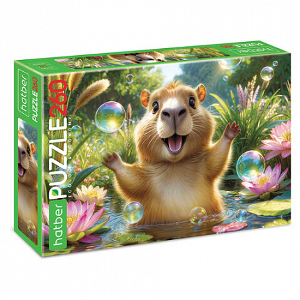 Пазл картонный "МИР ПУШИСТЫХ ЧУДЕС" 260 элементов АССОРТИ, 220х330 мм, HATBER