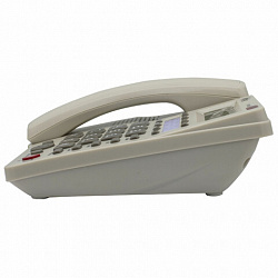 Телефон RITMIX RT-550 white, АОН, спикерфон, память 100 номеров, тональный / импульсный режим, белый, 80002154