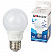 Лампа светодиодная SONNEN, 7 (60) Вт, цоколь Е27, груша, нейтральный белый свет, 30000 ч, LED A55-7W-4000-E27, 453694