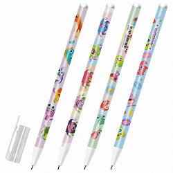 Ручка стираемая гелевая с принтом ЮНЛАНДИЯ "МОНСТРИКИ", СИНЯЯ, корпус ассорти, игольчатый наконечник 0,5 мм, линия 0,35 мм, 144411