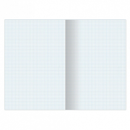 Тетрадь А4, 96 л., ОФИСМАГ скоба, клетка, обложка картон, СИНЯЯ, 405637