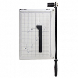 Резак сабельный BRAUBERG KATANA TSM-412, А4, на 12 л., длина реза 340 мм, металлическое основание, защитный экран, 532985