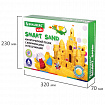 Кинетический Умный песок "Чудесный замок" с песочницей и формочками, 1 кг, BRAUBERG KIDS, 664918