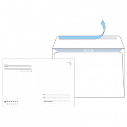 Конверты С4 (229х324 мм), отрывная лента, Куда-Кому, внутренняя запечатка, 100 г/м2, КОМПЛЕКТ 50 шт., BRAUBERG, 112183