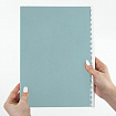 Обложки картонные для переплета, А4, КОМПЛЕКТ 100 шт., тиснение под кожу, 230 г/м2, голубые, BRAUBERG, 530952