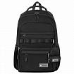 Рюкзак HEIKKI FUSION (ХЕЙКИ) универсальный, 2 отделения, отделение для ноутбука, c КОШЕЛЬКОМ, черный, 44х31х14 см, 273866