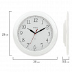 Часы настенные TROYKATIME (TROYKA) 11110113, круг, белые, белая рамка, 29х29х3,5 см