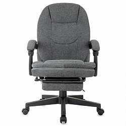 Кресло офисное CH-868MSG-BF, синхромеханизм, вибромодуль, подставка для ног, ткань, серое, 1998751