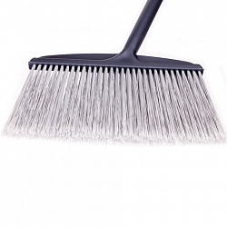 Совок для мусора КОМПЛЕКТ щетка + 2 рукоятки по 80 см, БОЛЬШОЙ улица / офис / дом, серый LAIMA PROFESSIONAL, 606663