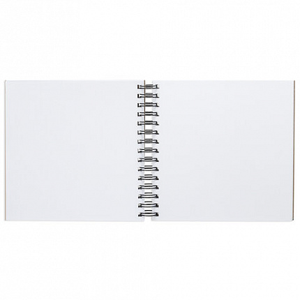 Скетчбук, белая бумага 190 г/м2, 195х195 мм, 60 л., гребень, твердая обложка, BRAUBERG ART CLASSIC, 113852