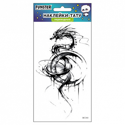 Наклейки-тату переводные "Разные", 20,5х10 см, ассорти 12 видов, FUNSTER (ФАНСТЕР), 666102